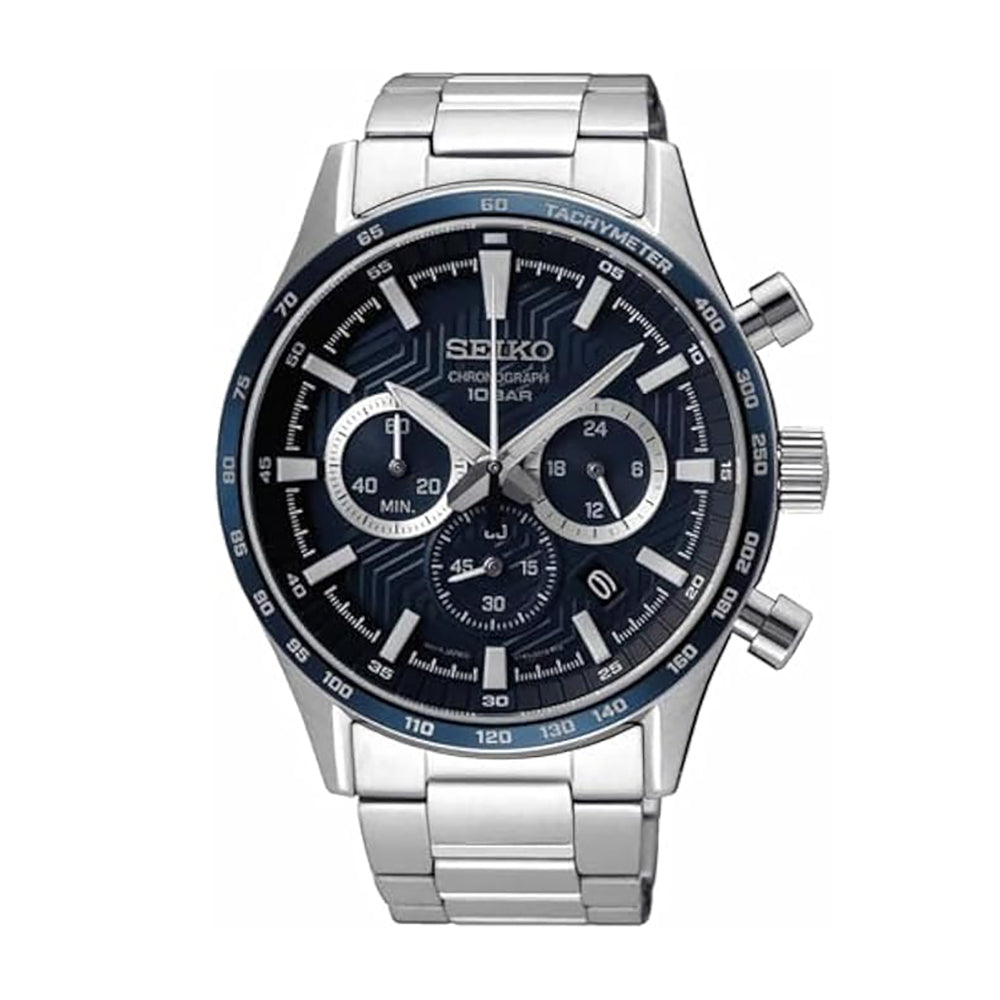 Seiko Men's Quartz Watch with Blue Dial SEIKO-0053