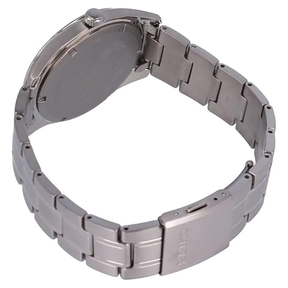 ساعة سيكو كوارتز أنالوج للرجال ميناء باللون الازرق SEIKO-0058