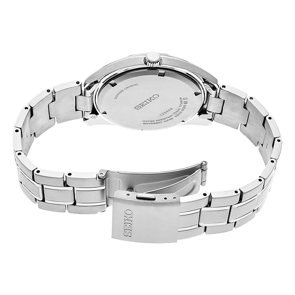 ساعة سيكو كوارتز أنالوج للرجال ميناء باللون الازرق SEIKO-0058