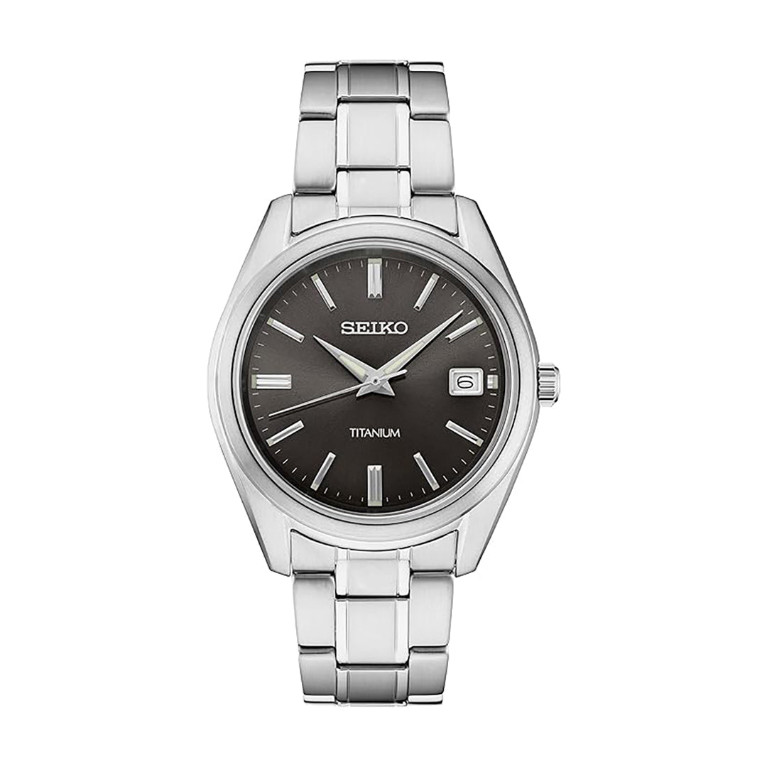 Seiko Men's Analog Quartz Watch with Black Dial - SEIKO-0080