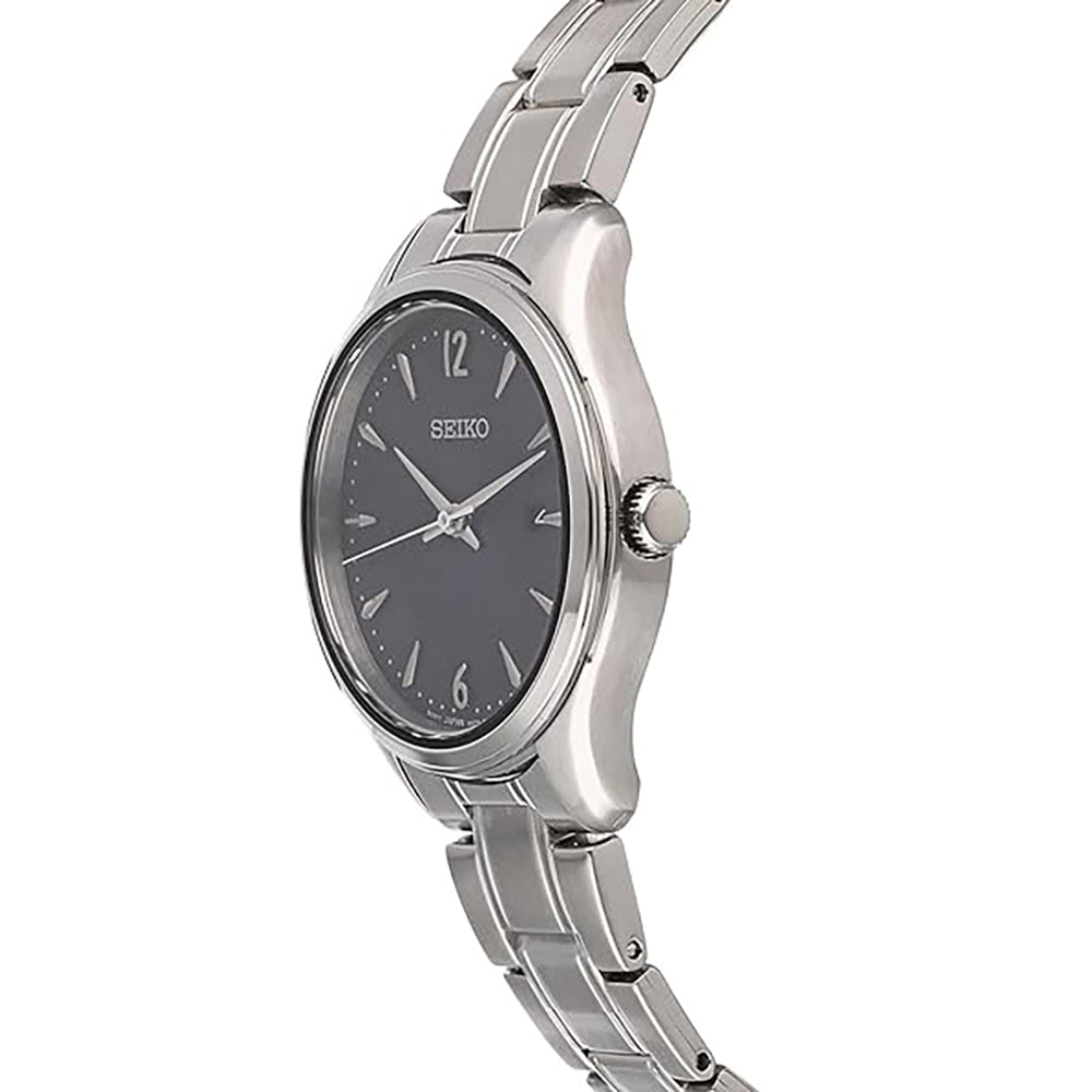 ساعة سيكو النسائية التناظرية كوارتز بمينا أزرق SEIKO-0061