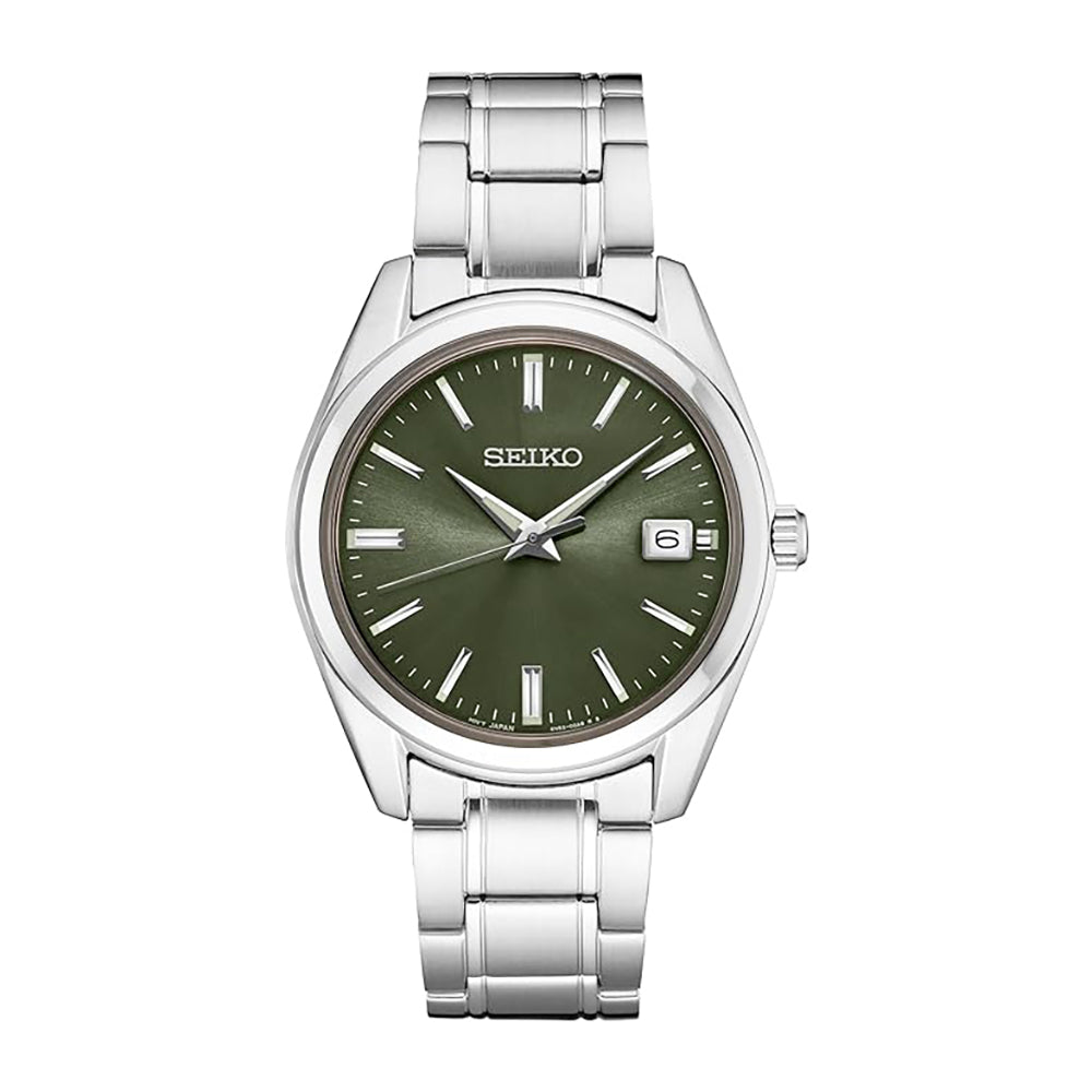 ساعة سيكو أنالوج كوارتز للرجال بميناء بيج SEIKO-0064