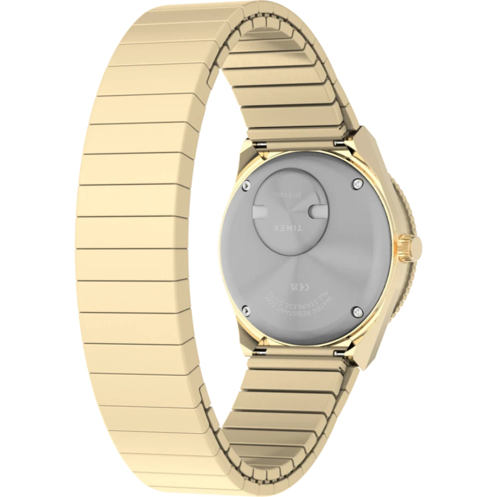 Timex Q NASA Women's Watch with Quartz Movement and Gold Dial – TMX-0048