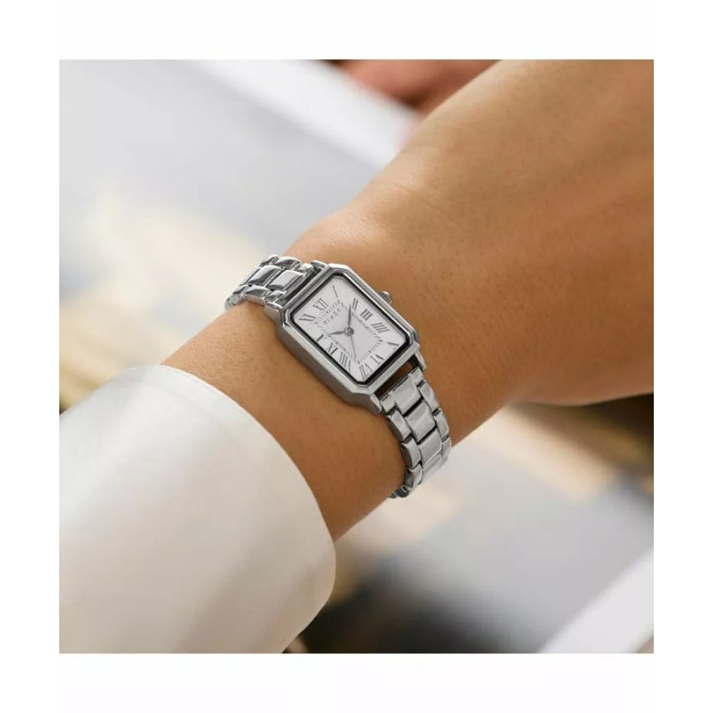 Timex Trend Women's Quartz Watch with White Dial - TMX-0049