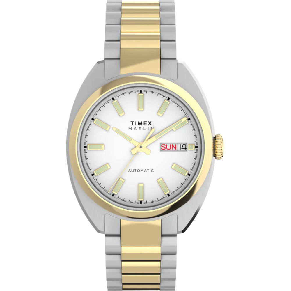 Timex Marlin Automatic Men's Watch with Automatic Movement and Silver Dial – TMX-0053