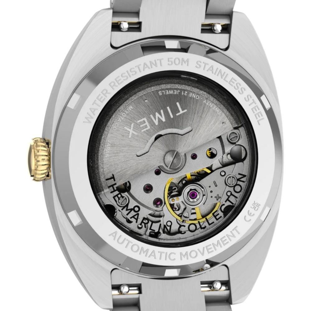 Timex Marlin Automatic Men's Watch with Automatic Movement and Silver Dial – TMX-0053
