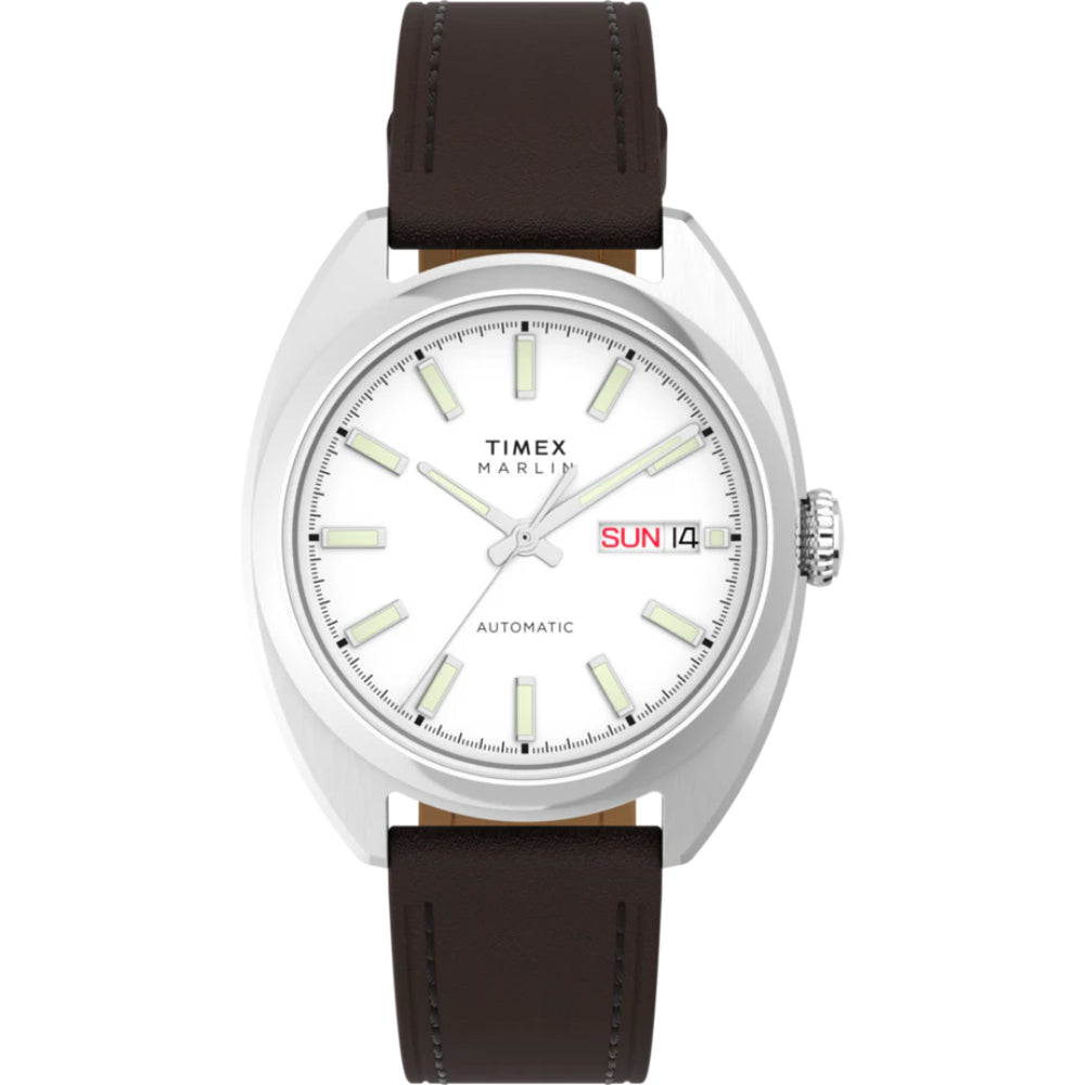 Men's Timex Marlin Automatic Watch with Automatic Movement and Silver Dial – TMX-0054