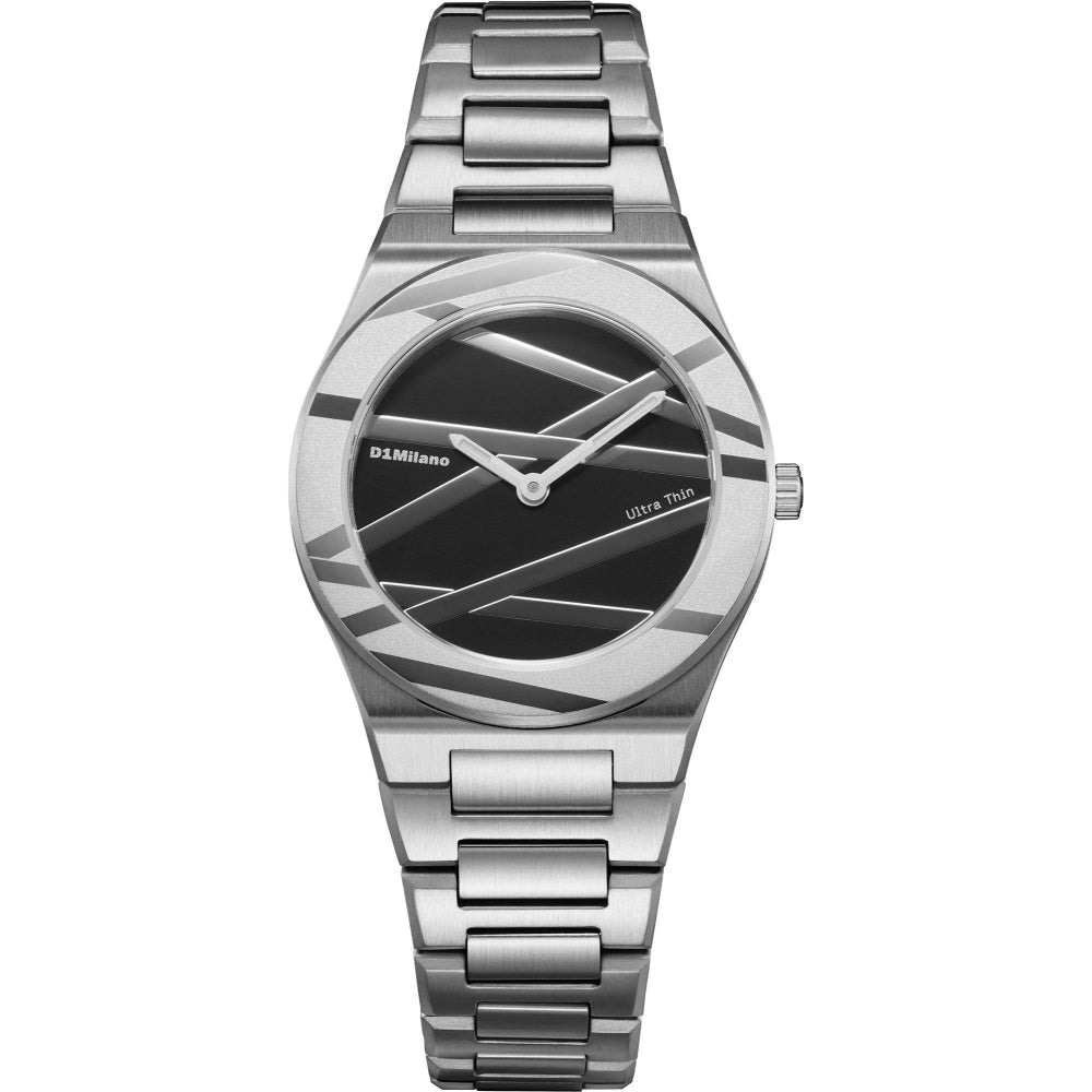 ساعة دي وان ميلانو Ultra Thin Onyx Inlay النسائية كوارتز - ML-0444
