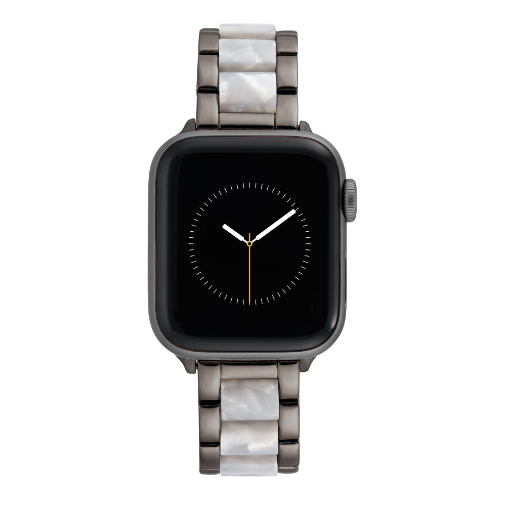 سوار بديل لساعة آبل باللون الرمادي وأبيض للرجال والنساء من آن كلاين - AAC-A007/AAC-A011