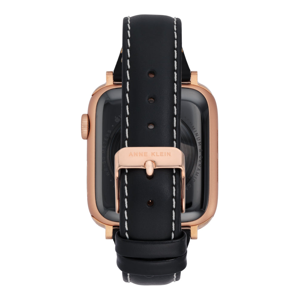 سوار بديل لساعة آبل باللون الأسود للرجال والنساء من آن كلاين - AAC-A015/AAC-A017
