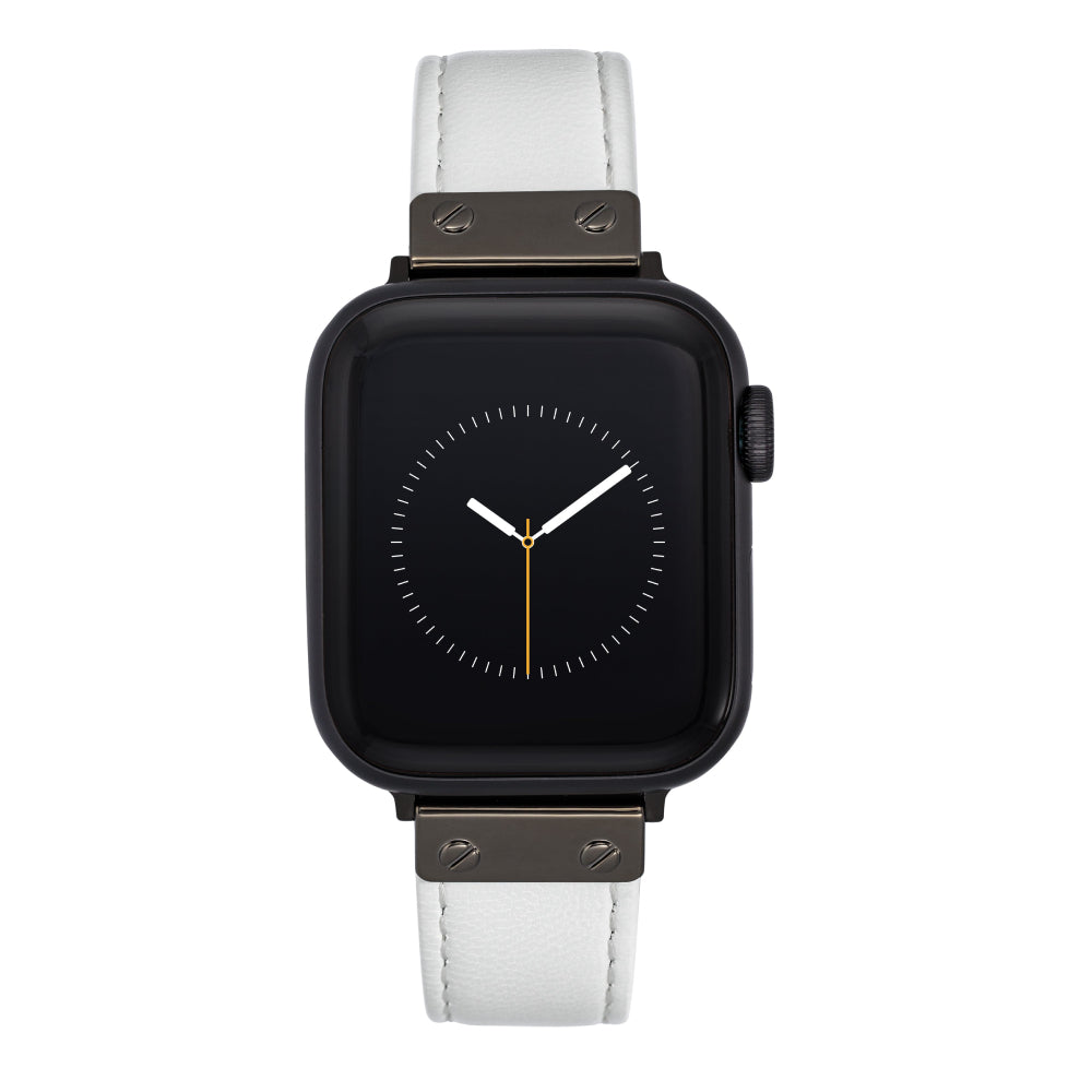 سوار بديل لساعة آبل باللون الأبيض للرجال والنساء من آن كلاين - AAC-A021/AAC-A019