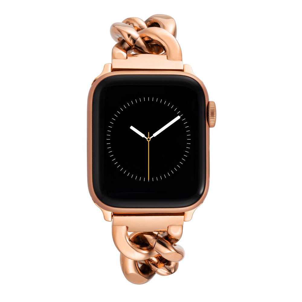 سوار بديل لساعة آبل باللون الذهبي الوردي (روز جولد) للنساء من آن كلاين - AAC-A031