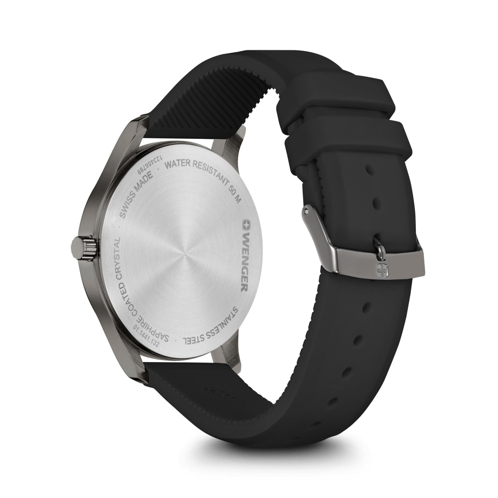 ساعة فينجر الرجالية بحركة كوارتز ولون مينا أبيض - WNG-0074