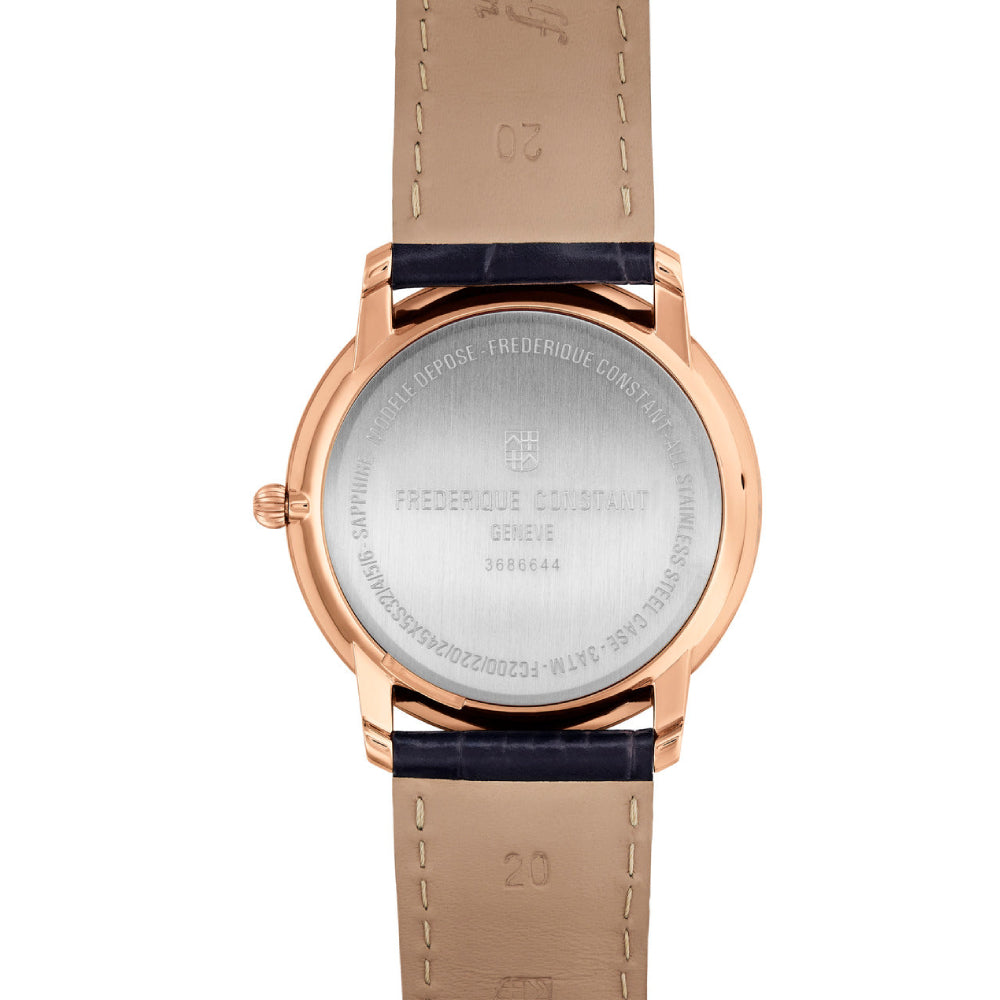 ساعة فريدريك كونستانت الرجالية بحركة كوارتز ولون مينا فضي - FC-0151