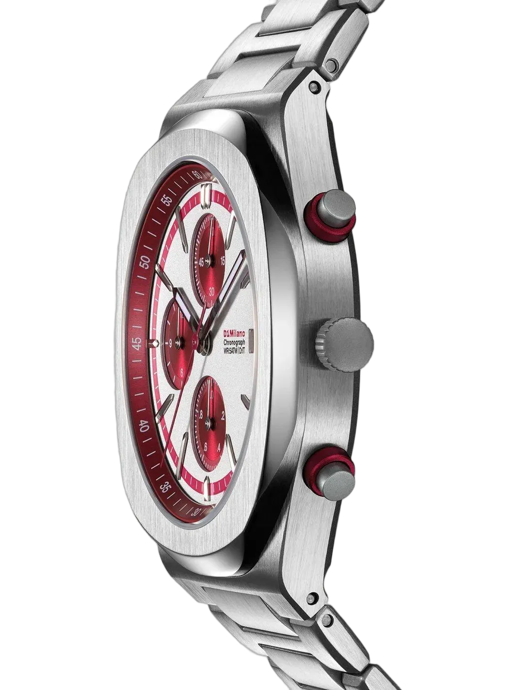 ساعة دي وان ميلانو Chronograph Red Pulse الرجالية كوارتز - ML-0436