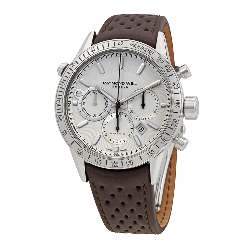 ساعة ريموند ويل الرجالية بحركة أوتوماتيكية ولون مينا أبيض - RW-0106