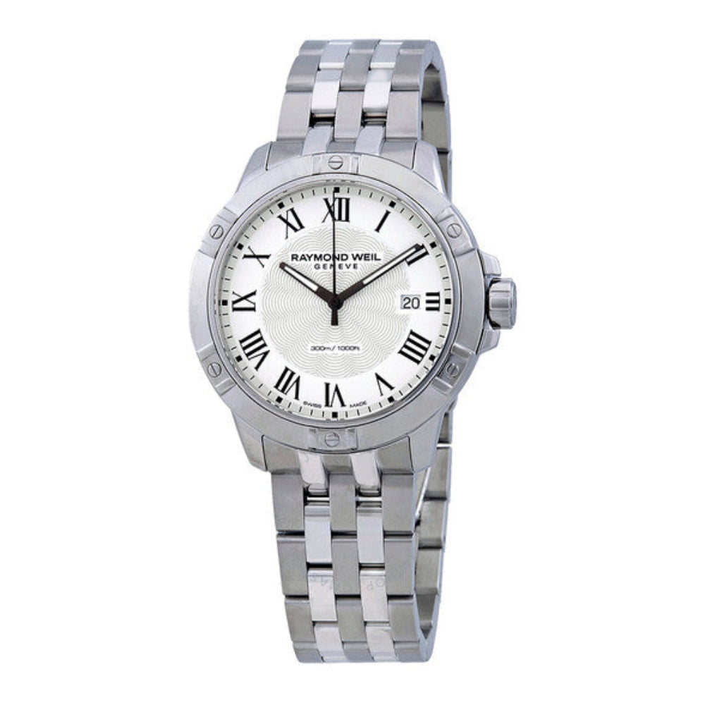 Men's watch, quartz movement, white dial RW-0109