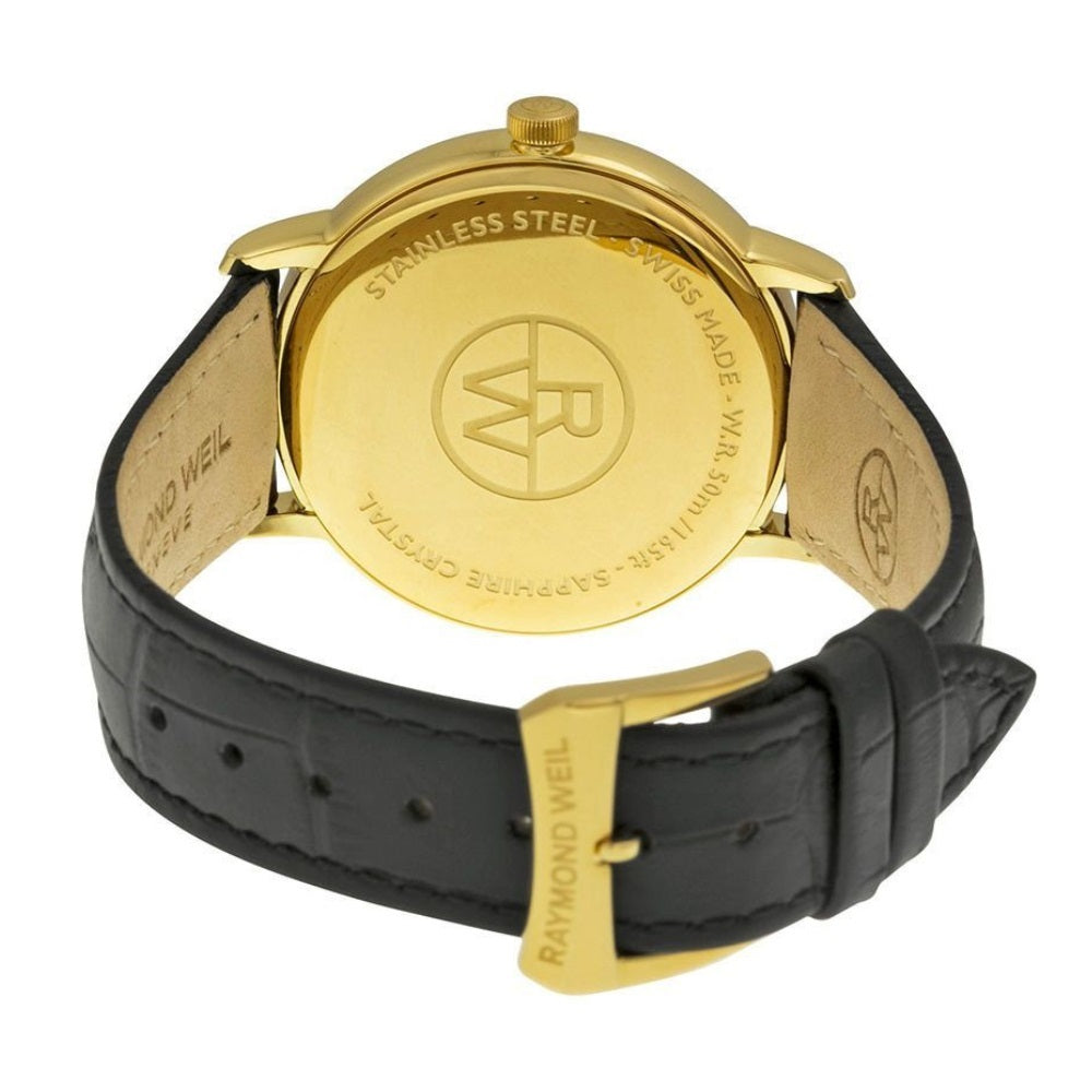 ساعة ريموند ويل الرجالية بحركة كوارتز ولون مينا أبيض - RW-0039