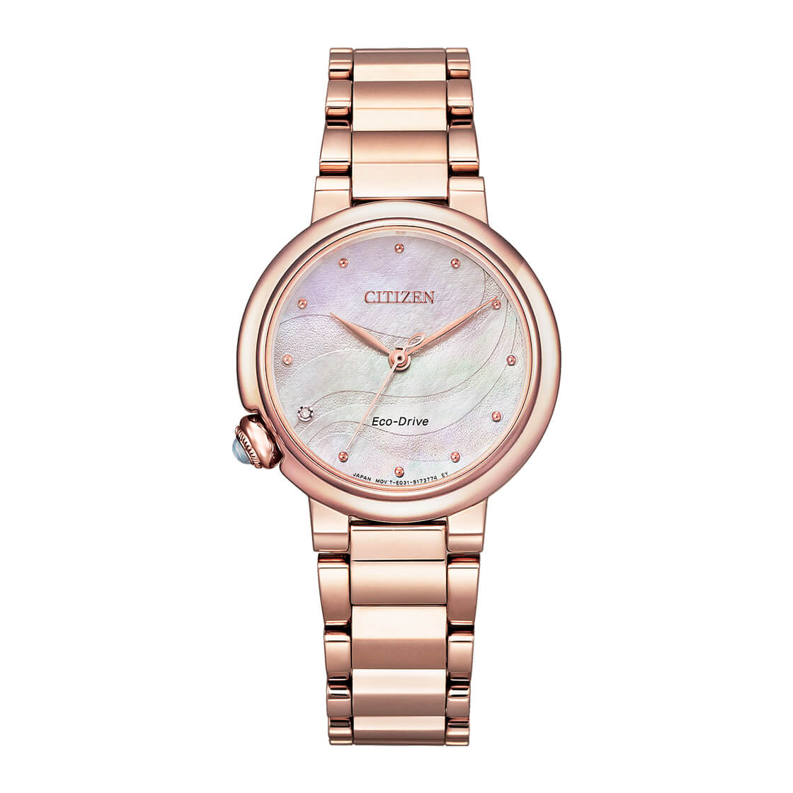 Citizen Women's Quartz Watch with Optical Power and White Dial - CITC-0064
