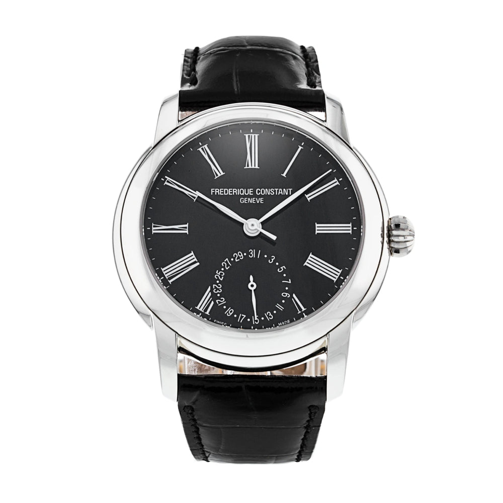 Frederique constant classics on sale black dial men's watch