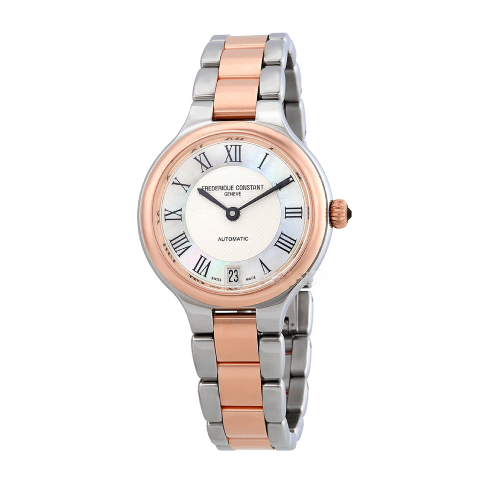 Women s watch automatic movement silver dial FC 0054