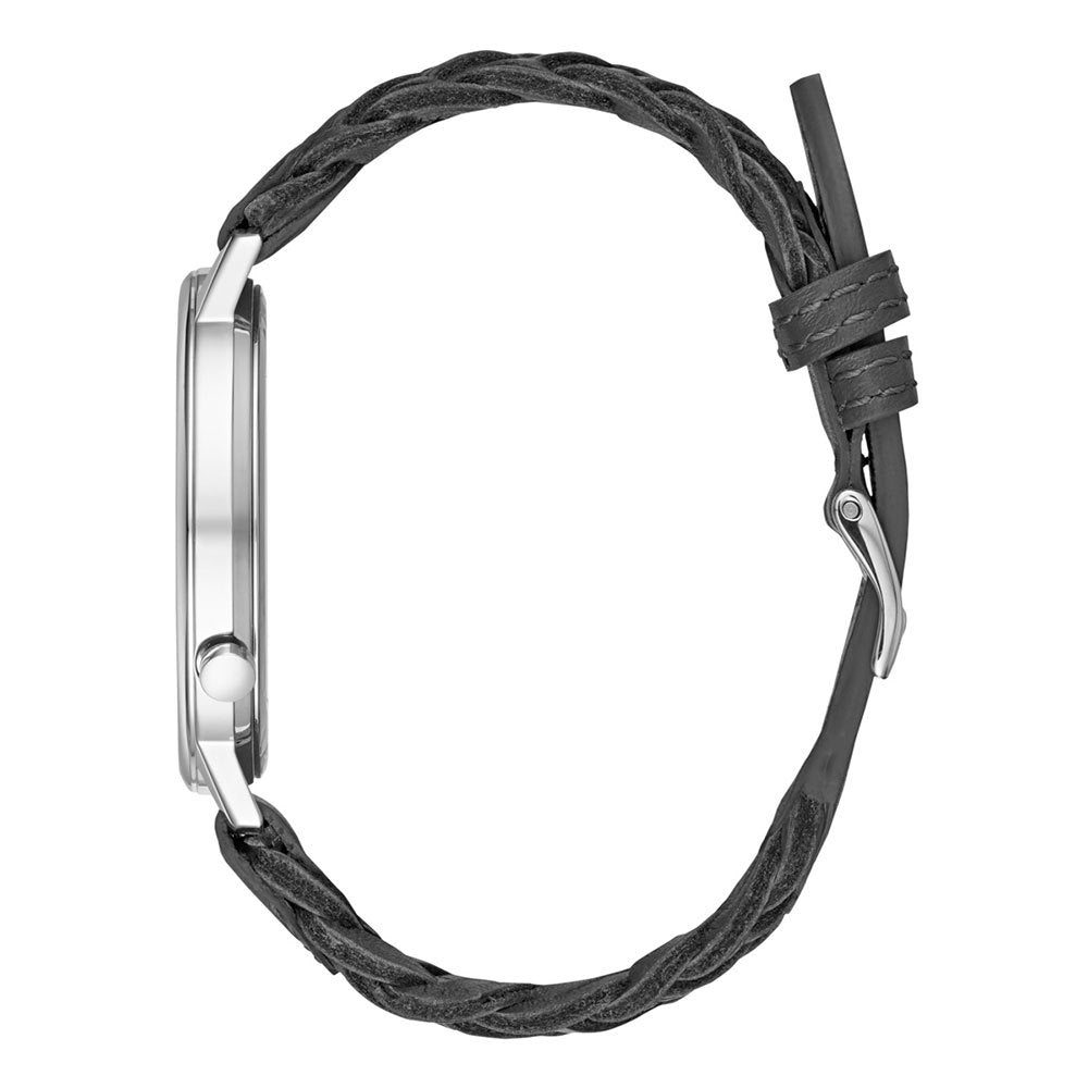 ساعة جيس النسائية بحركة كوارتز ولون مينا أسود - GW-0114