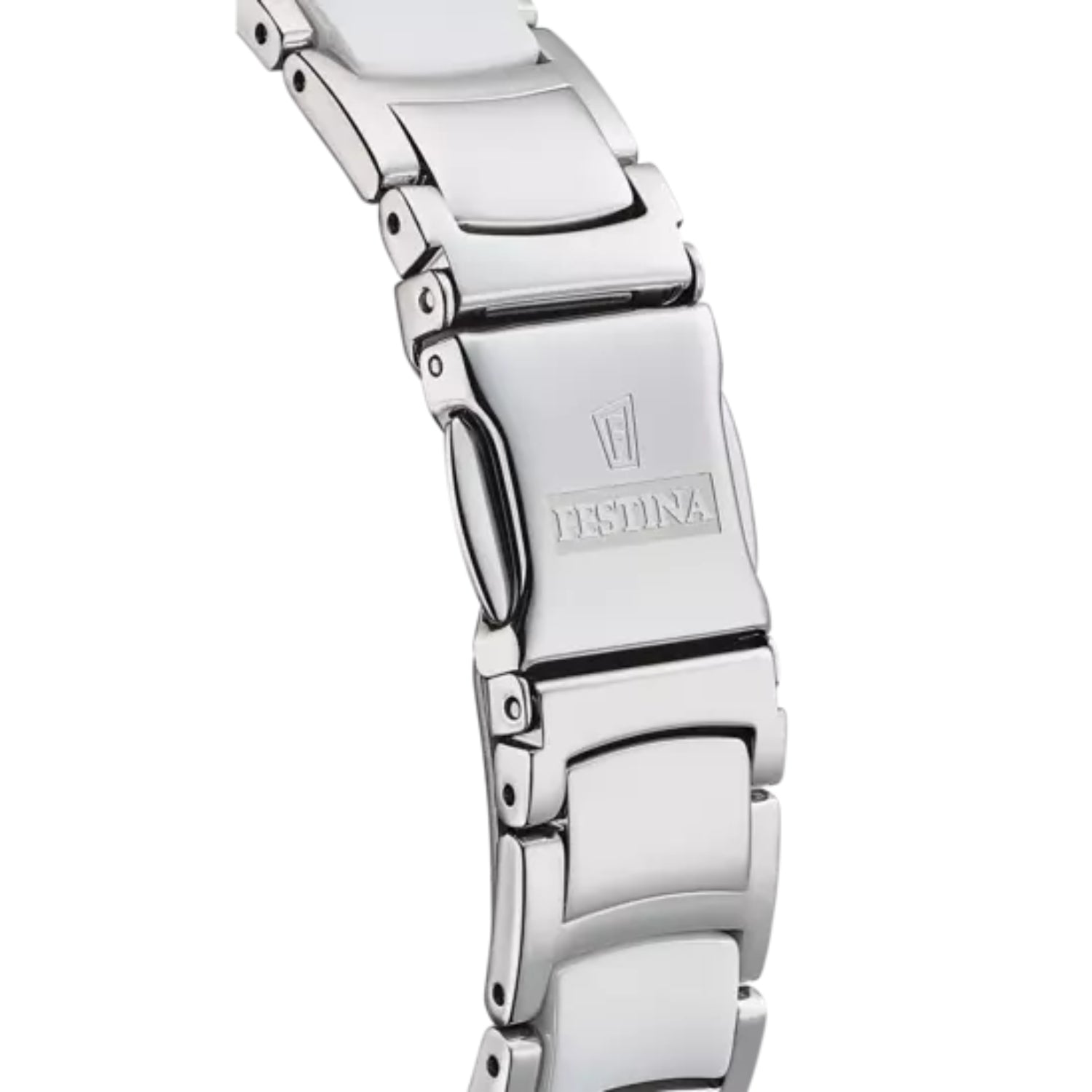 ساعة فيستينا النسائية بحركة كوارتز ولون مينا أبيض - f20474/2