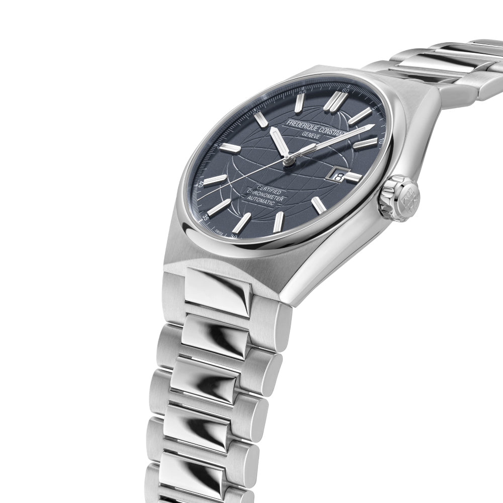 Frederique Constant Men's Blue Dial Automatic Watch - FC-0249+R.STRAP