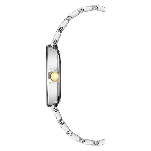 ساعة آن كلاين النسائية بحركة كوارتز ولون مينا أخضر - AK-0167