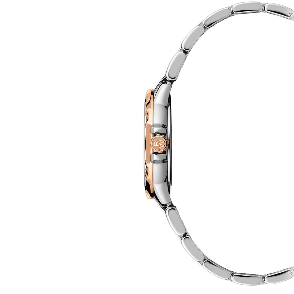 ساعة ريموند ويل النسائية بحركة كوارتز ولون مينا أبيض - RW-0142 (DMND/8)