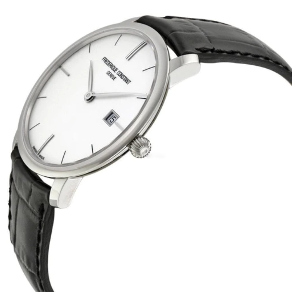 ساعة فريدريك كونستانت الرجالية بحركة أوتوماتيكية ولون مينا فضي - FC-0084