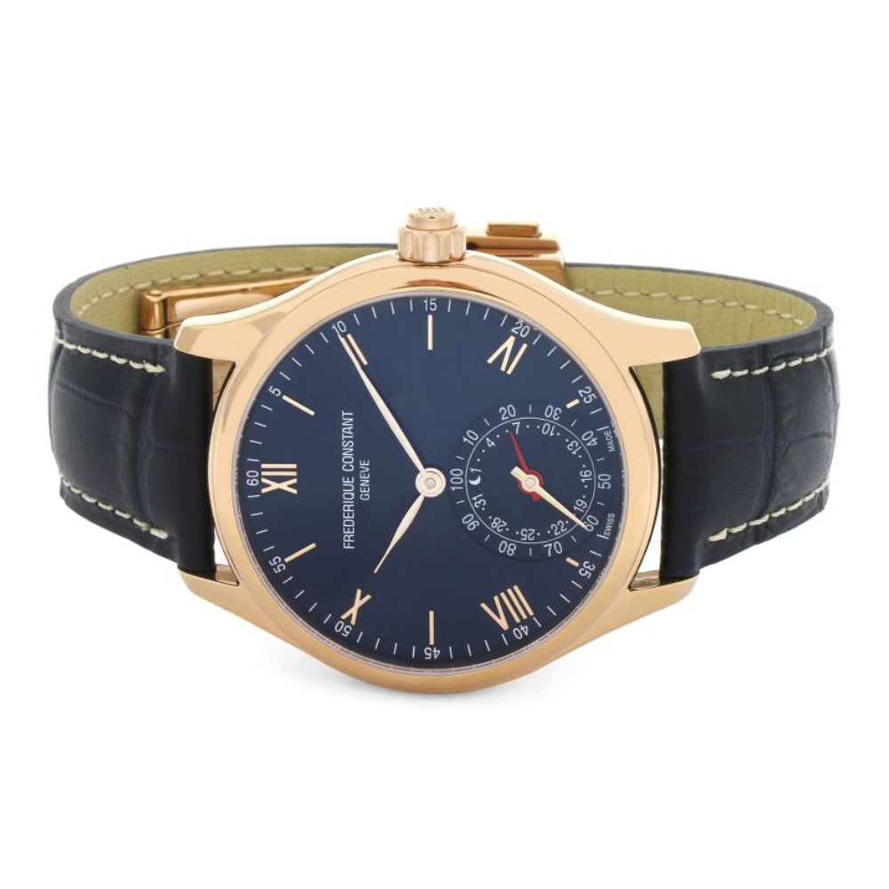 ساعة فريدريك كونستانت الرجالية بحركة كوارتز ولون مينا أزرق - FC-0082