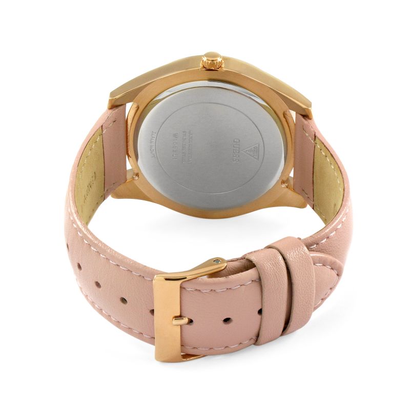 ساعة جيس النسائية بحركة كوارتز وبمينا كريستالية - GW-0120