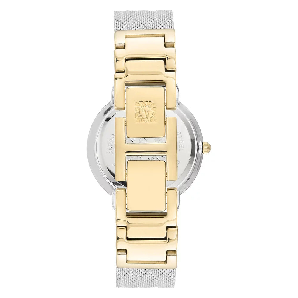 Anne Klein Women's Quartz Black Dial Watch - AK-0204