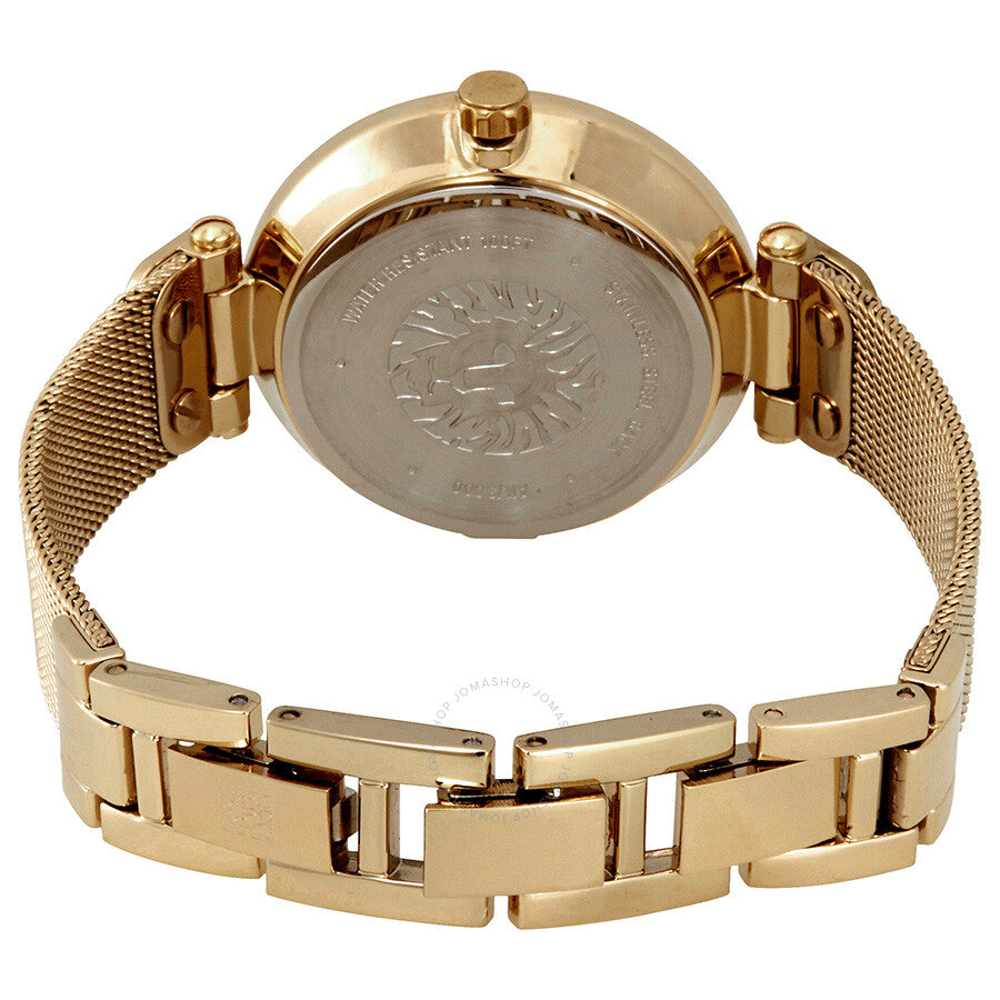 ساعة آن كلاين النسائية بحركة كوارتز ولون مينا أخضر - AK-0026