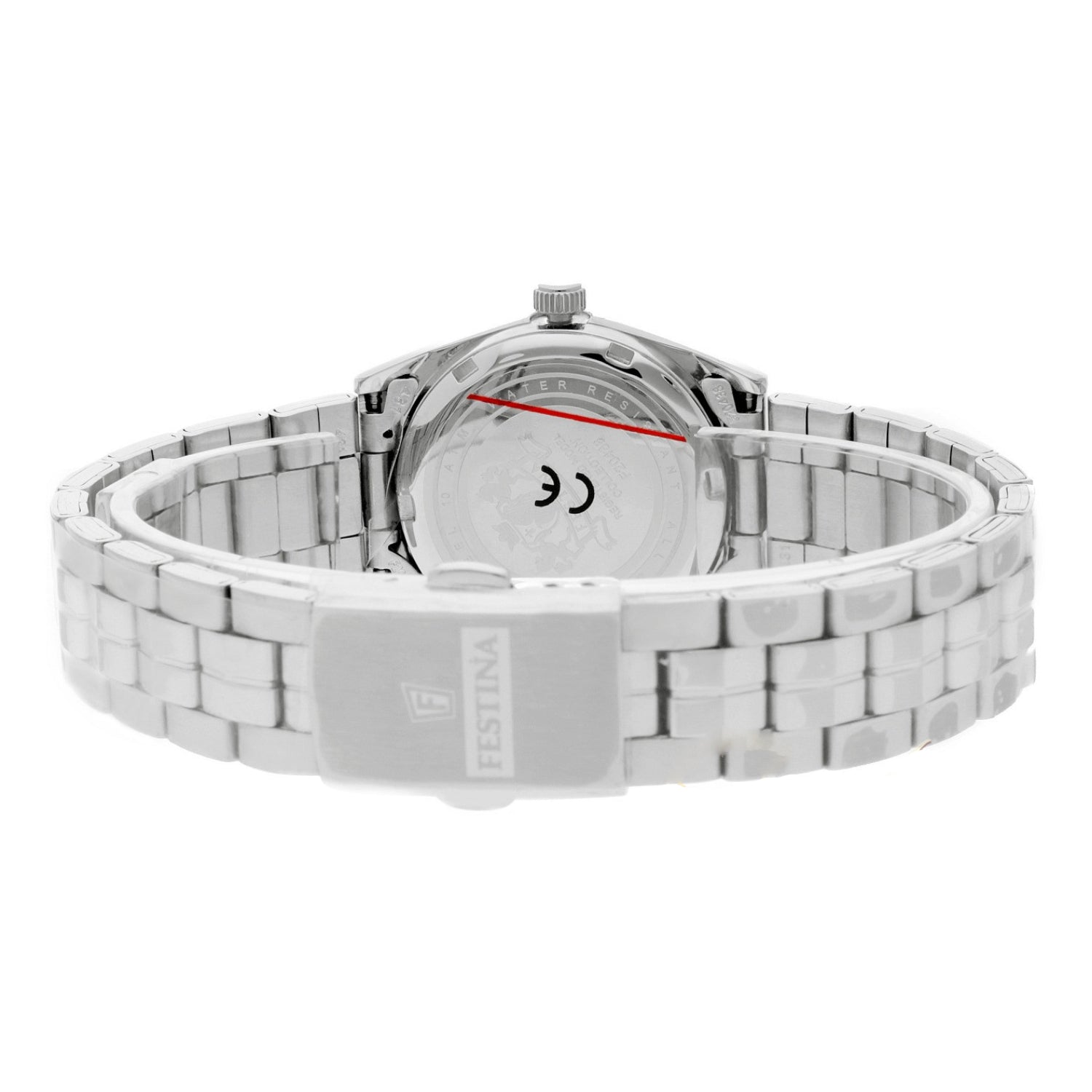 ساعة فيستينا النسائية بحركة كوارتز ولون مينا أبيض - f20438/1