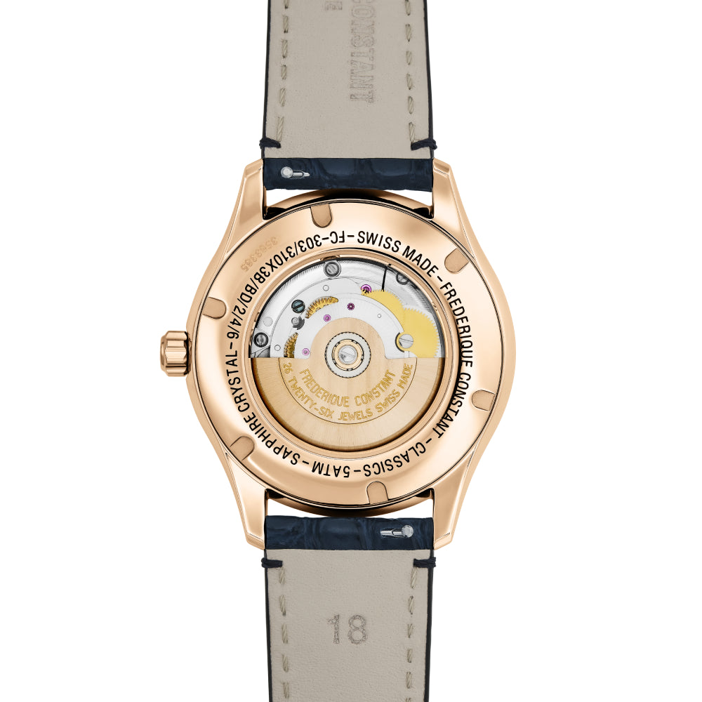 Frederique Constant Women's Quartz Blue Dial Watch - FC-0112 (6/D 0.06CT)