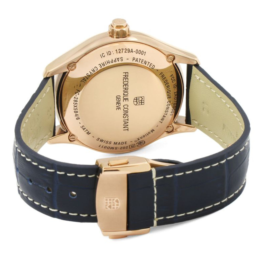 ساعة فريدريك كونستانت الرجالية بحركة كوارتز ولون مينا أزرق - FC-0082