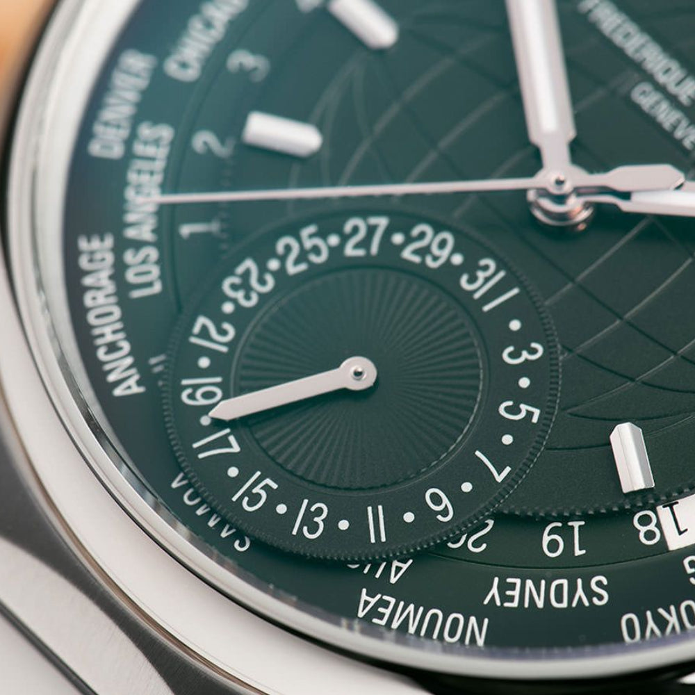 ساعة فريدريك كونستانت الرجالية بحركة أوتوماتيكية ولون مينا أخضر - FC-0234+R.STRAP