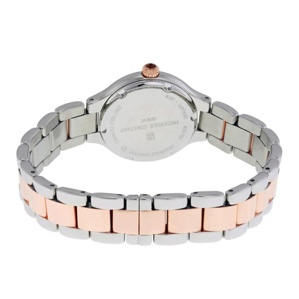 ساعة فريدريك كونستانت النسائية بحركة كوارتز ولون مينا أبيض - FC-0002