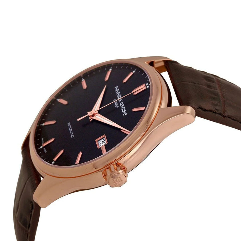 ساعة فريدريك كونستانت الرجالية بحركة كوارتز ولون مينا أسود - FC-0033