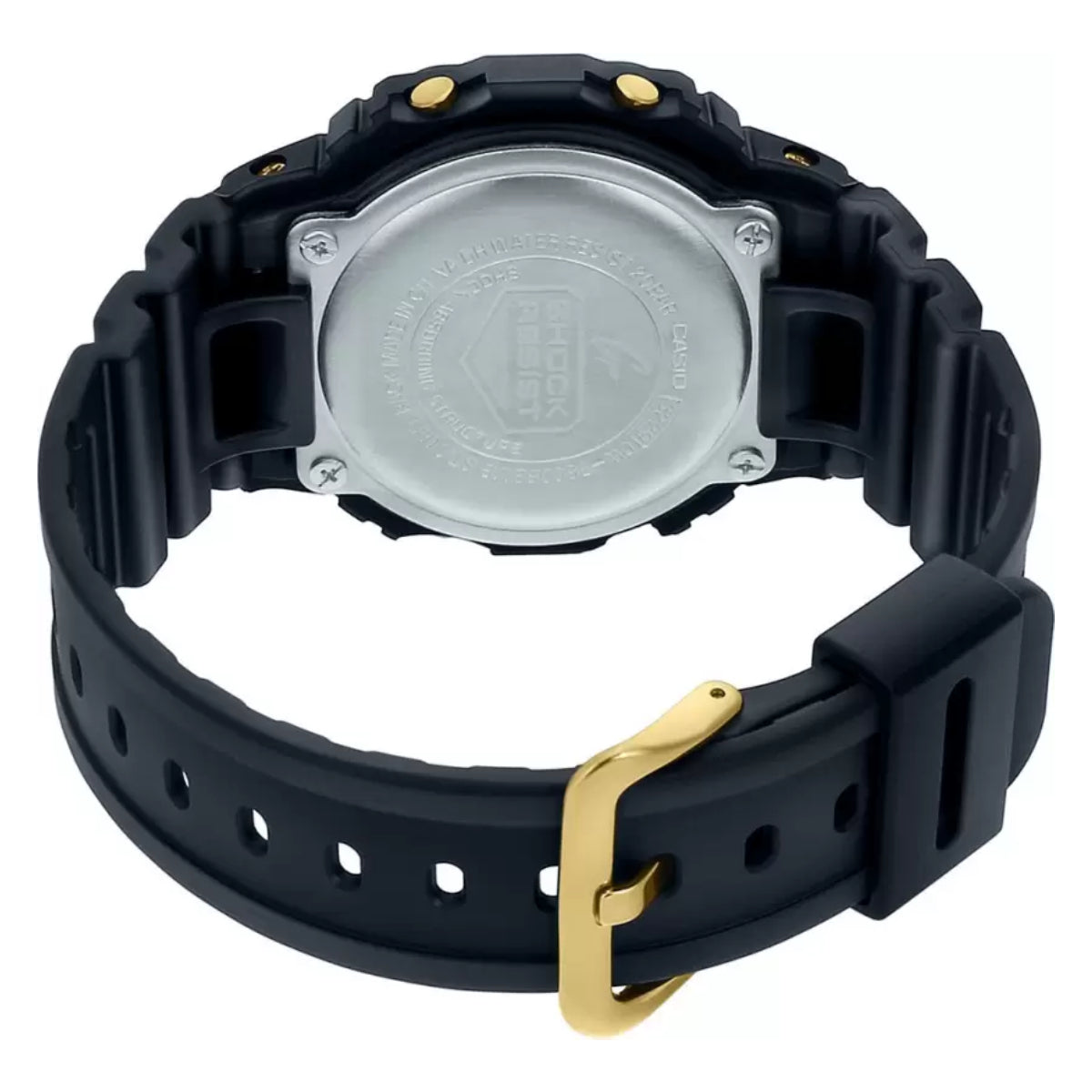 ساعة جي شوك الرجالية بحركة رقمية ولون مينا ذهبي - CA-0400