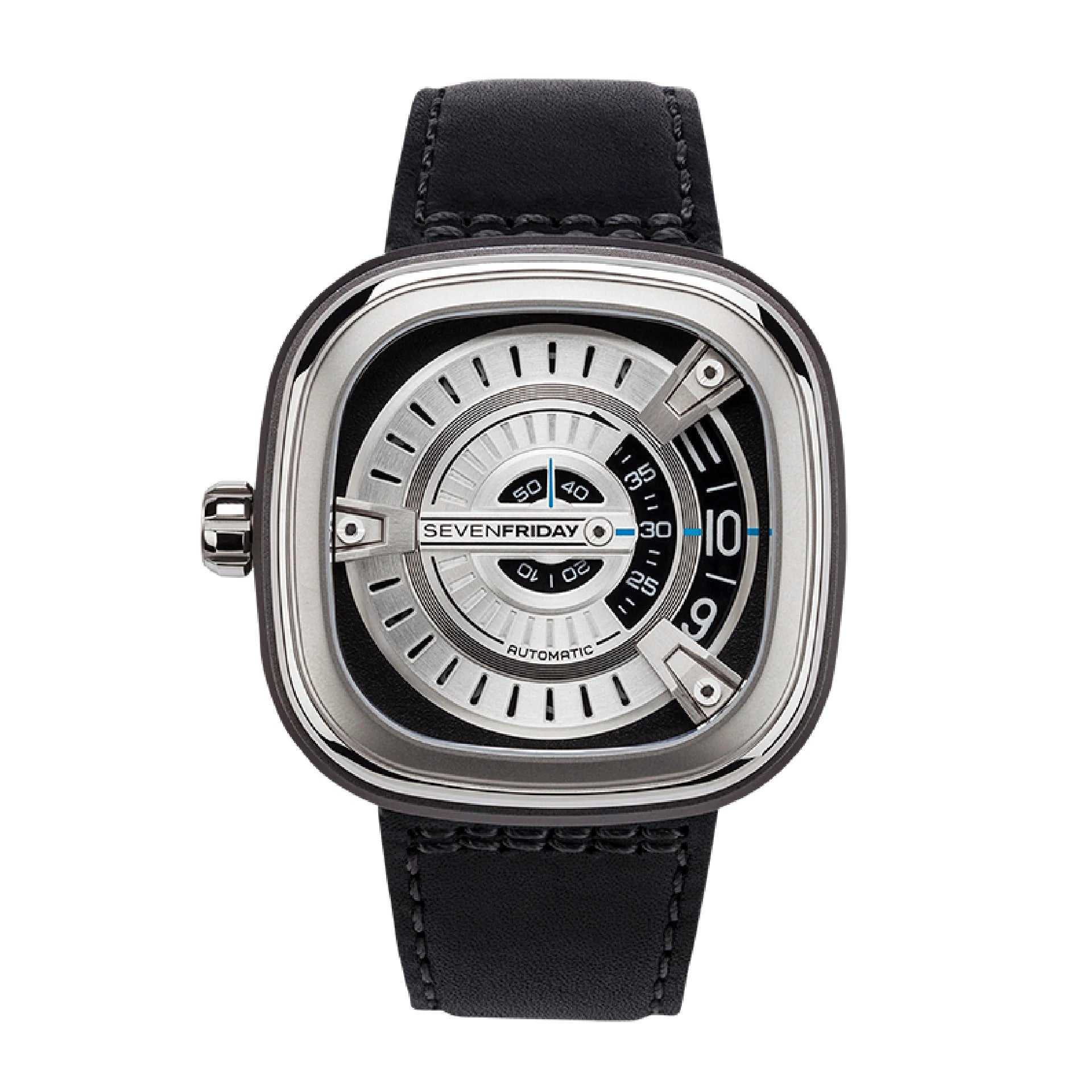 Men's watch, automatic movement, silver dial SF-0025
