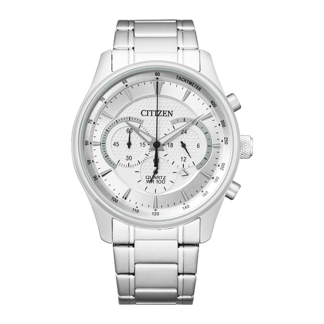 Citizen Men's Watch, Quartz Movement, White Dial - CITC-0001