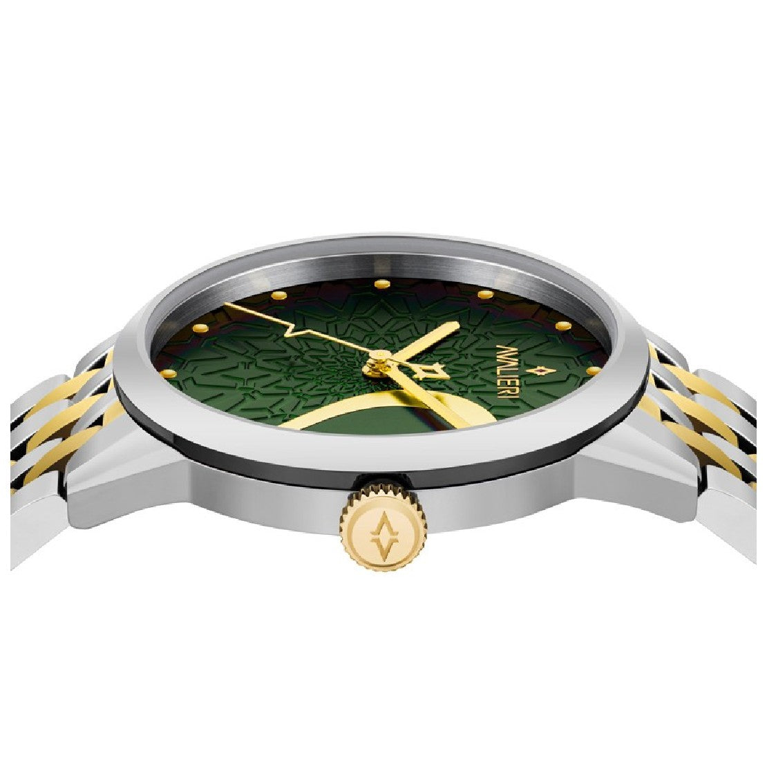 ساعة أفاليري الرجالية بحركة كوارتز ولون مينا أخضر - AV-2315B