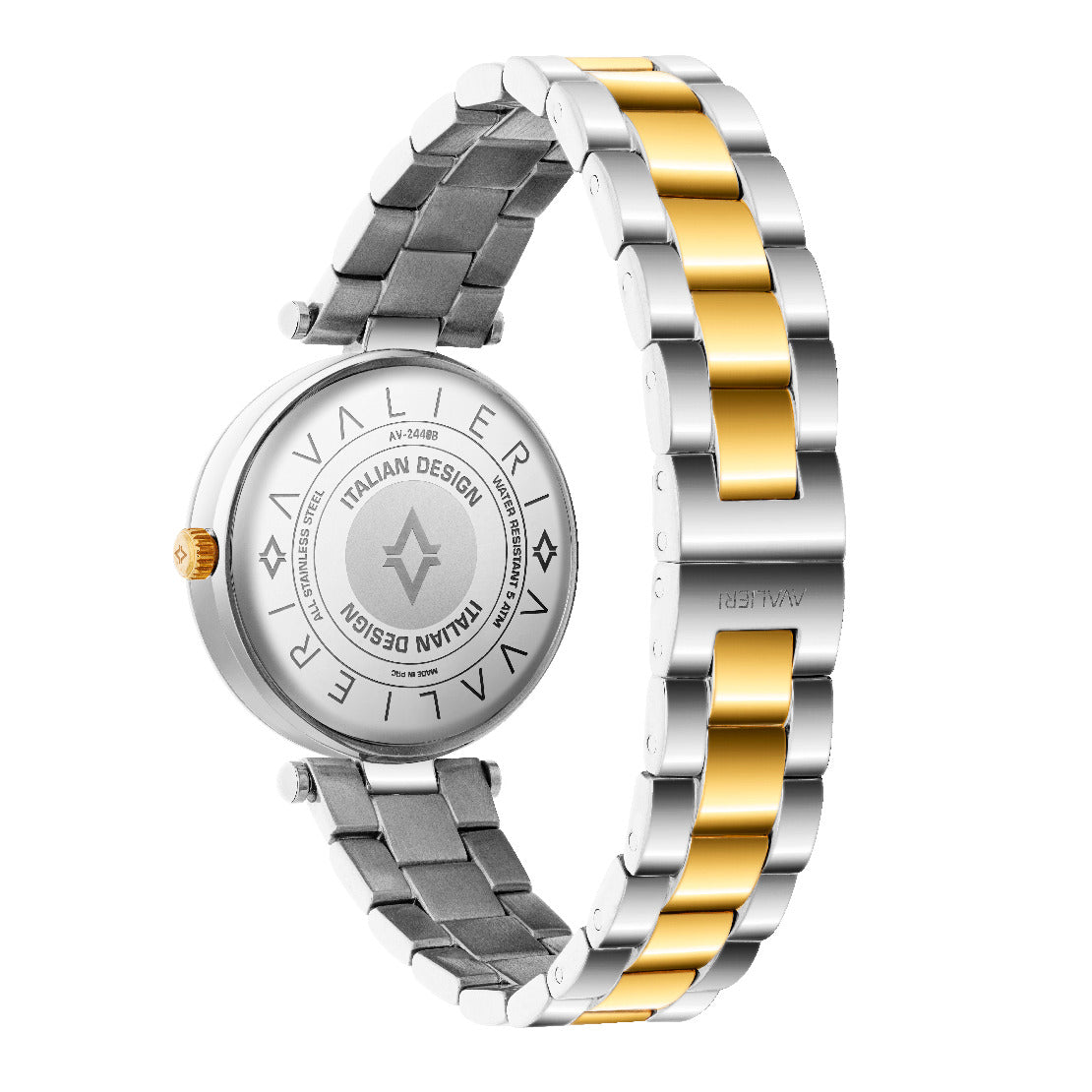 Avalieri Women's Quartz Watch Silver Dial - AV-2449B