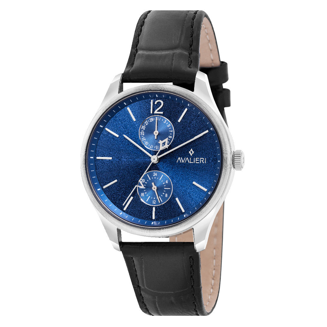 ساعة أفاليري الرجالية بحركة كوارتز ولون مينا أزرق - AV-2470B