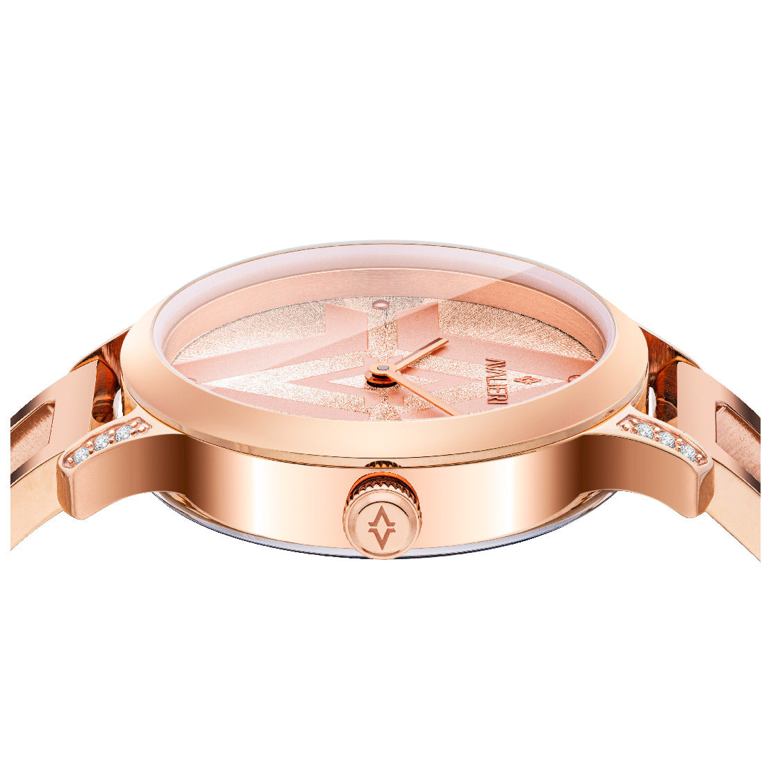 Avalieri Women's Quartz Watch Rose Gold Dial - AV-2502B