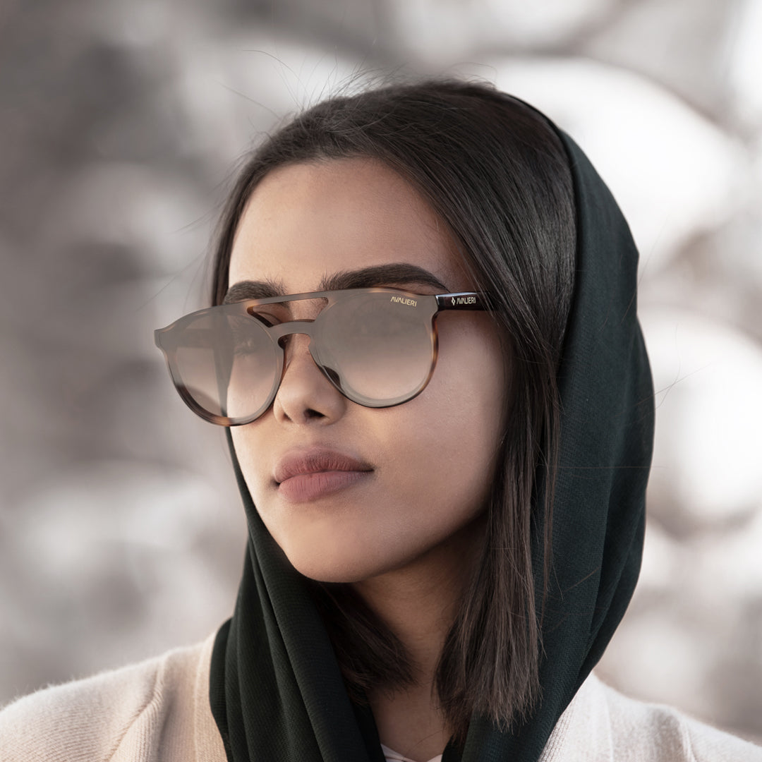 نظارات شمسية باللون البني للرجال والنساء من أفاليري - AVSG-0006