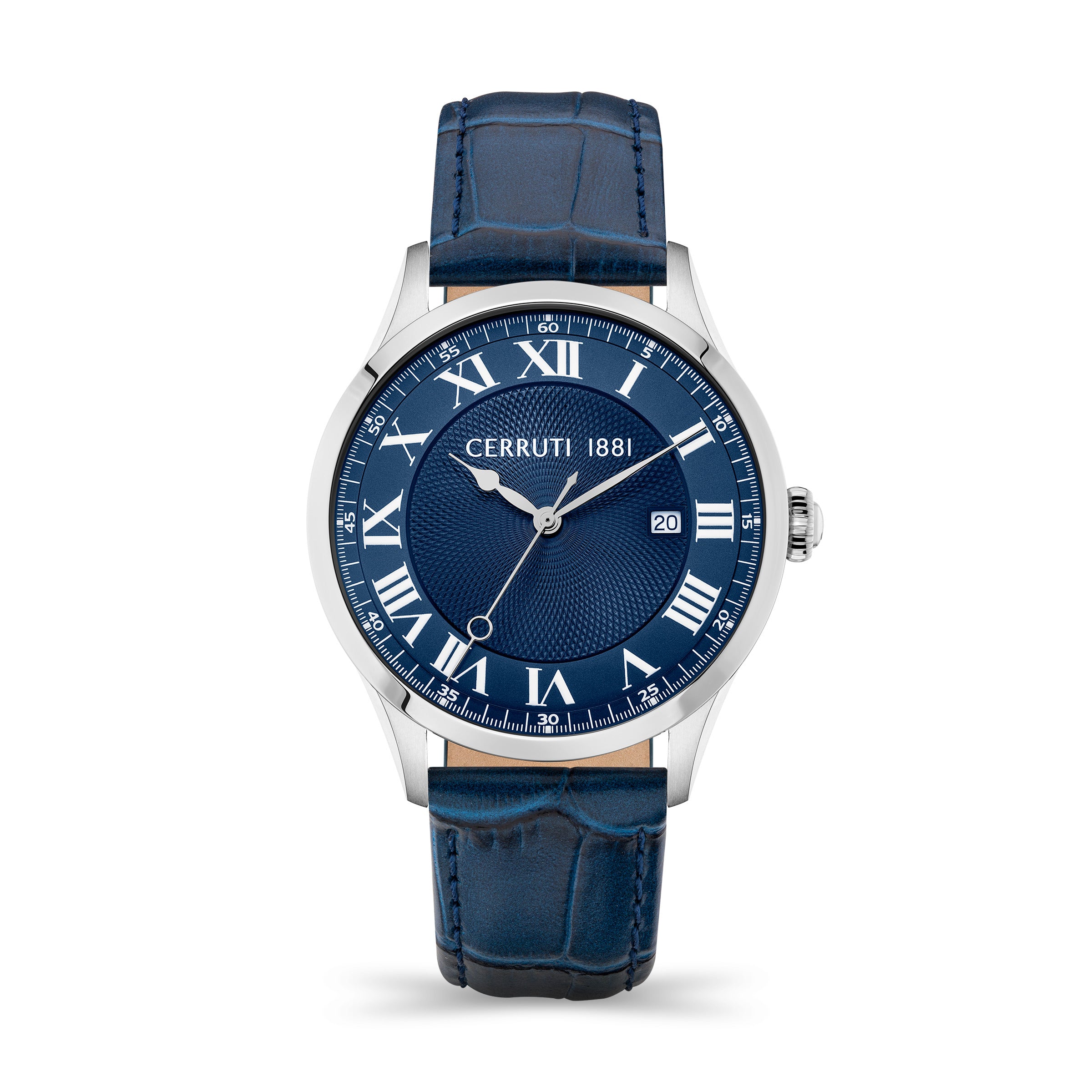 ساعة شيروتي الرجالية بحركة كوارتز ولون مينا أزرق - CER-0409